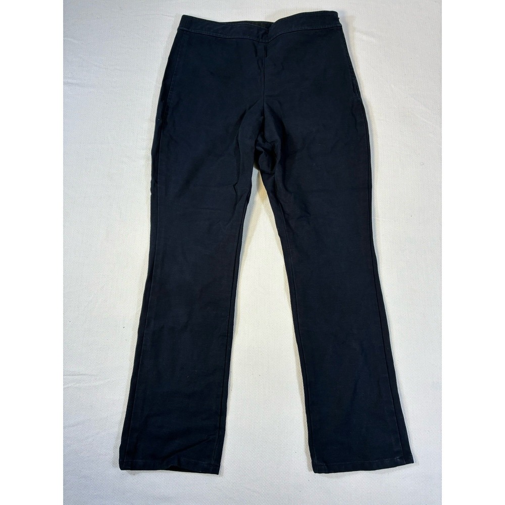Theory Bimsa O Double Stretch Pants Women's Size 6 Navy Blue‎ High Rise Trousers